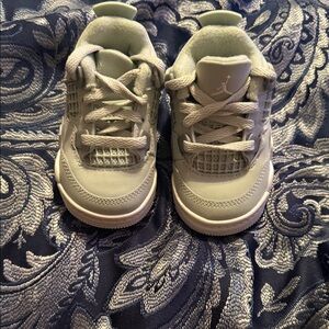 Jordan 4 Retro Seafoam Sail Light mint green Kids Sneakers